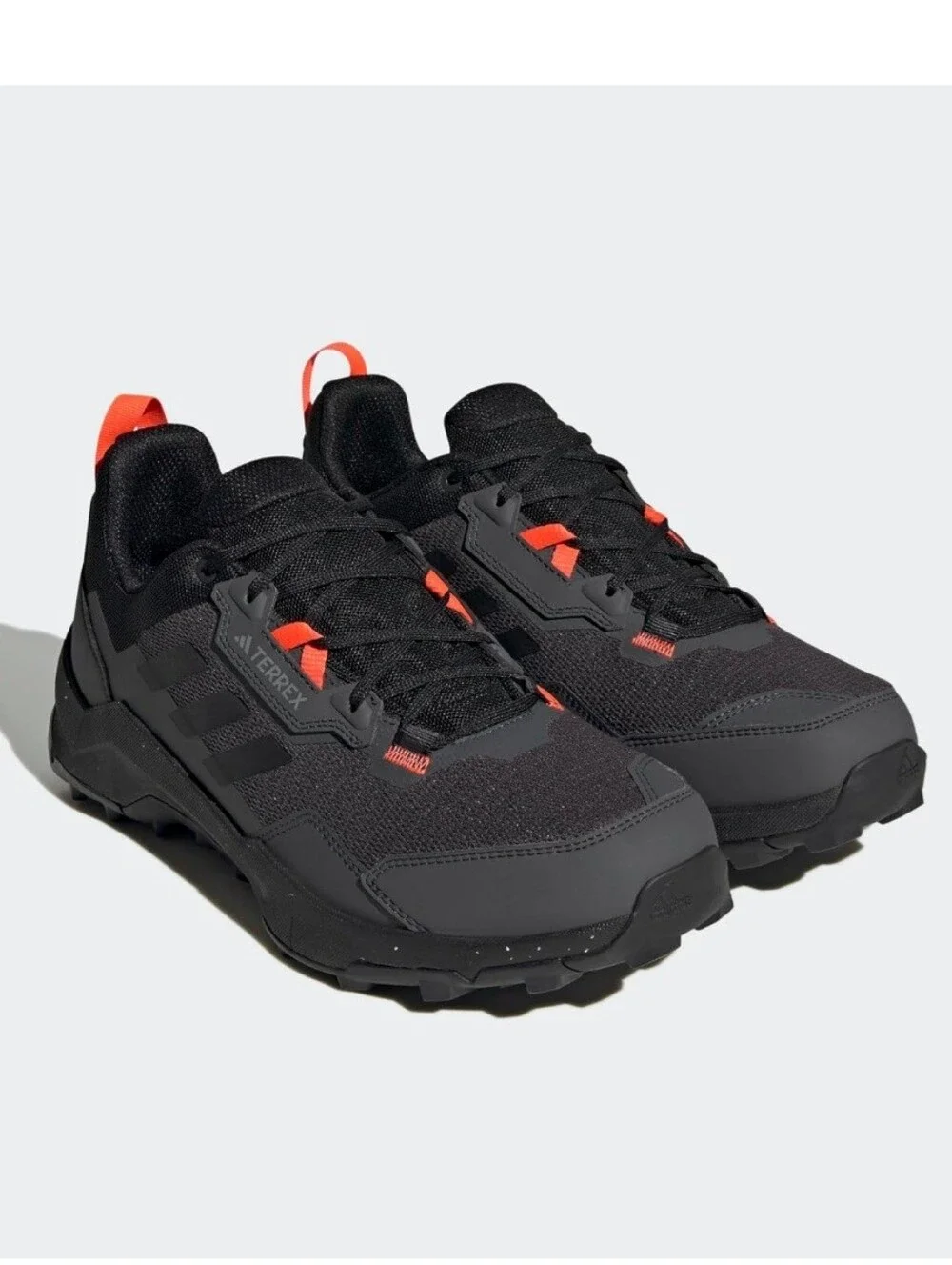 adidas Terrex AX4 Trail Hiking Shoes Sneakers - Grey & Solar Red - Size 12 Men's